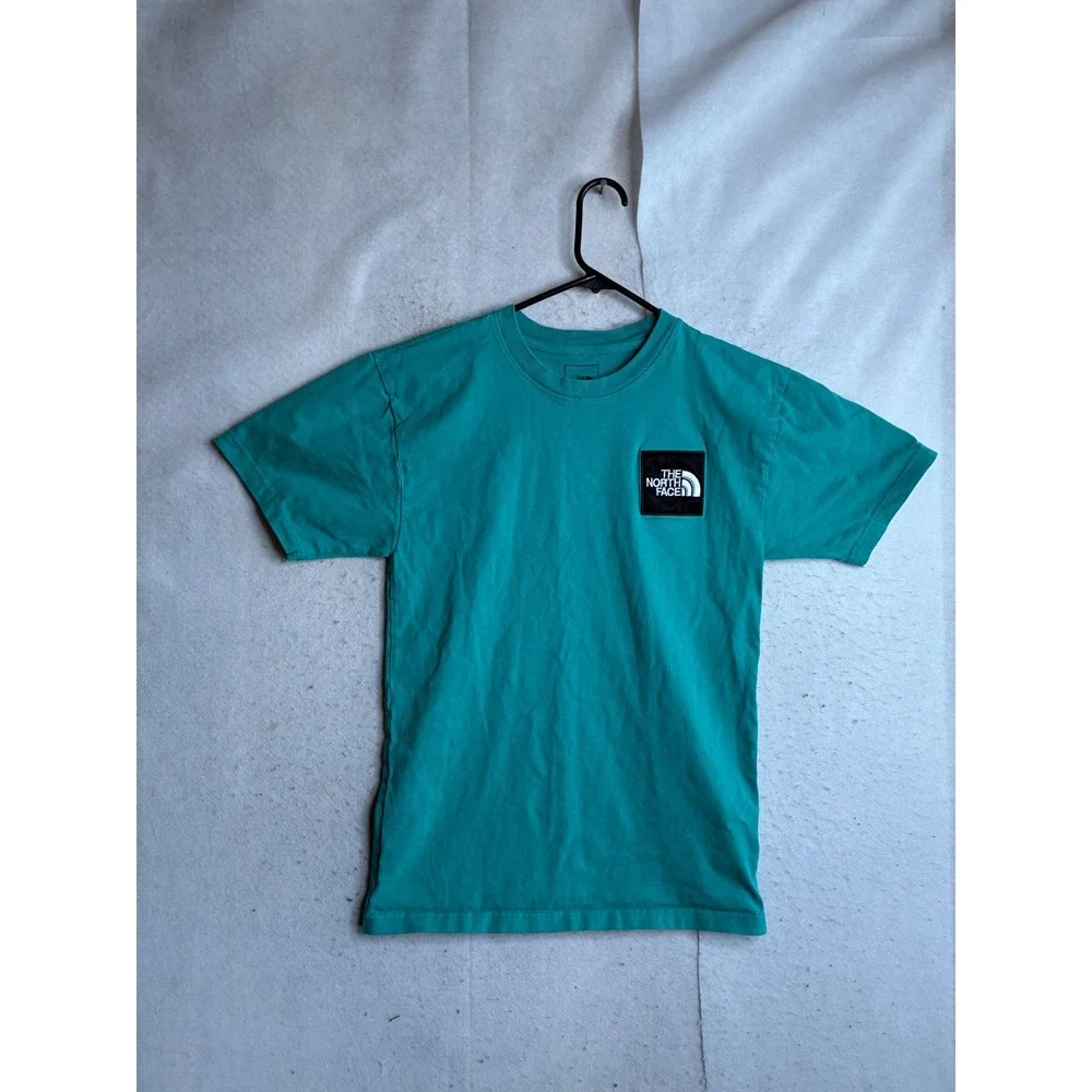 The North Face Mens Moab Graphic Box Logo T-Shirt Teal Green XS AXBP631